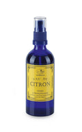 Apomanum Eau de Citron – blaue Sprayflasche mit gelbem Etikett, weißer Hintergrund – Raumduft