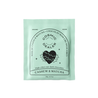 Cosmic Alchemy Dealer Cashew & Matcha – mint single-serve pouch 20g, white background – health snack