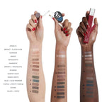 KVD Beauty Eye Pencil Brown Refill – brauner Stift, weißer Hintergrund, Arm-Swatches – Augen-Make-up