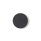 Natural Pressed Eye Shadow Vinyl Refill – black glitter pan, white background – eye makeup