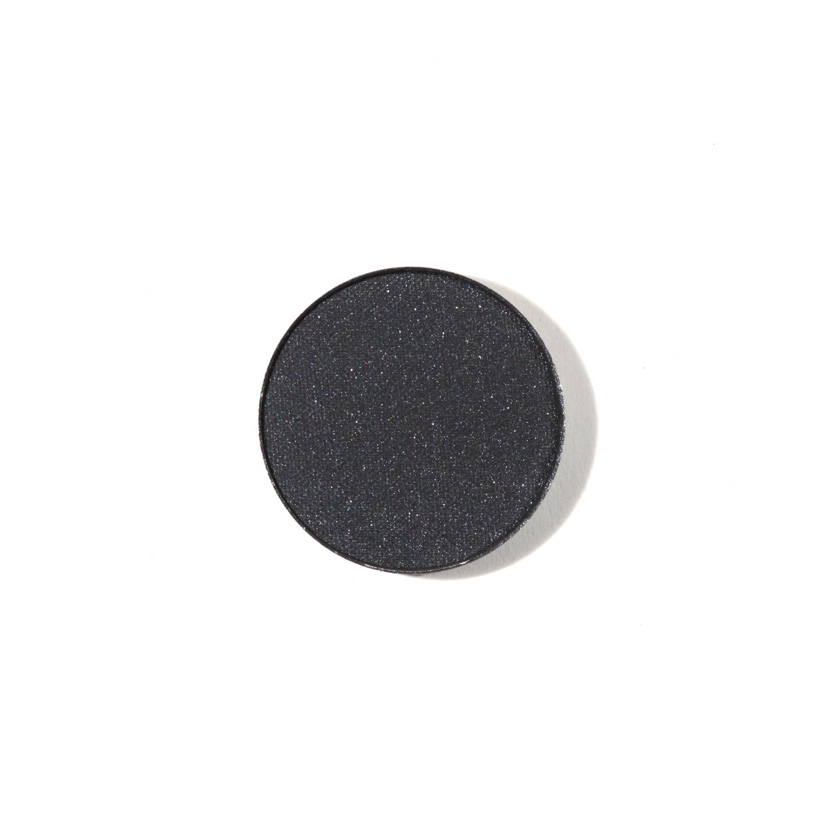 Natural Pressed Eye Shadow Vinyl Refill – schwarzer Glitzer-Pan, weißer Hintergrund – Augen-Make-up
