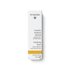 Dr. Hauschka Gesichtstonikum klärend – weißes Karton 10ml, goldene Akzentleiste, weißer Hintergrund – Hautpflege