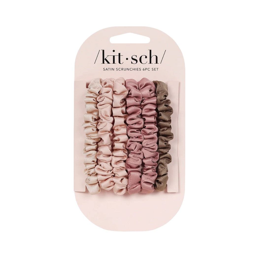 Petite Satin Scrunchies Teracotta