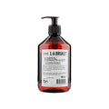 L:A Bruket No. 076 Dishwashing Liquid in a brown bottle with black pump, on a white background.