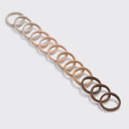 Glitter Hair Elastics Neutral