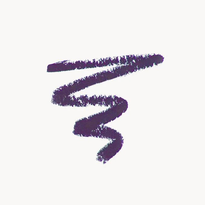 Lila Augenstift-Swatch auf hellem Hintergrund – Augen-Make-up