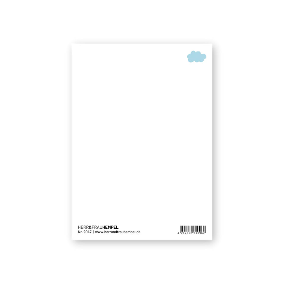 Postkarte Wolke 7