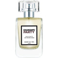 Chaman's Party Eau de Toilette – klares Glasflakon mit silbernem Zerstäuber, weißem Etikett und weißem Hintergrund – Parfüm