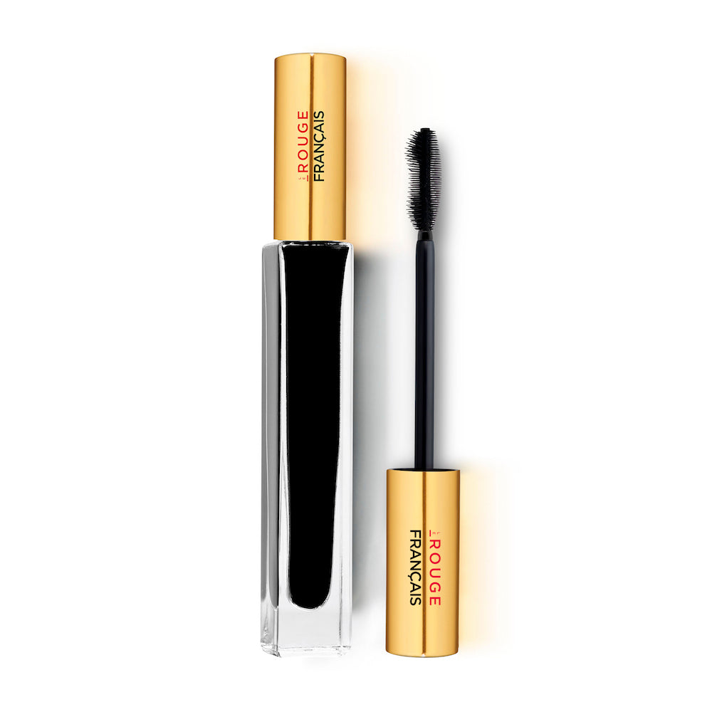Le Mascara 410 Le Noir Cassiopée – schwarzer Tubus 10ml, goldener Deckel, weißer Hintergrund – Wimperntusche