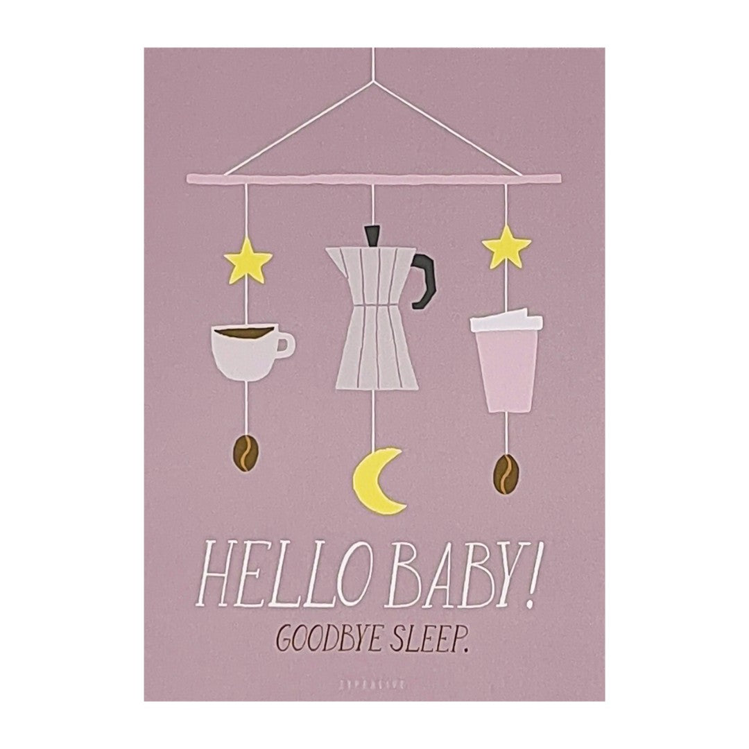 Postkarte Hello Baby....