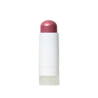 Ein Lippenstift in einem weißen Gehäuse mit einem schimmernden, beerenfarbenen Ton.