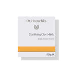 Dr. Hauschka Reinigungsmaske Tiegel – weißes Quadrat 90 g, orangefarbener Streifen, weißer Hintergrund – Hautpflege