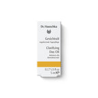 Dr. Hauschka Gesichtsöl – weißes Karton 5 ml, goldener Streifen, weißer Hintergrund – Hautpflege