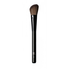 Angeled Blush Brush #1.40 – schwarzer Griff, braune Borsten, weißer Hintergrund – Make-up Pinsel