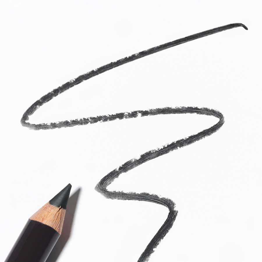Eye Definer 01 Black – schwarzer Bleistift mit Holzgehäuse, weißer Hintergrund, präzise Linie – Augen-Make-up