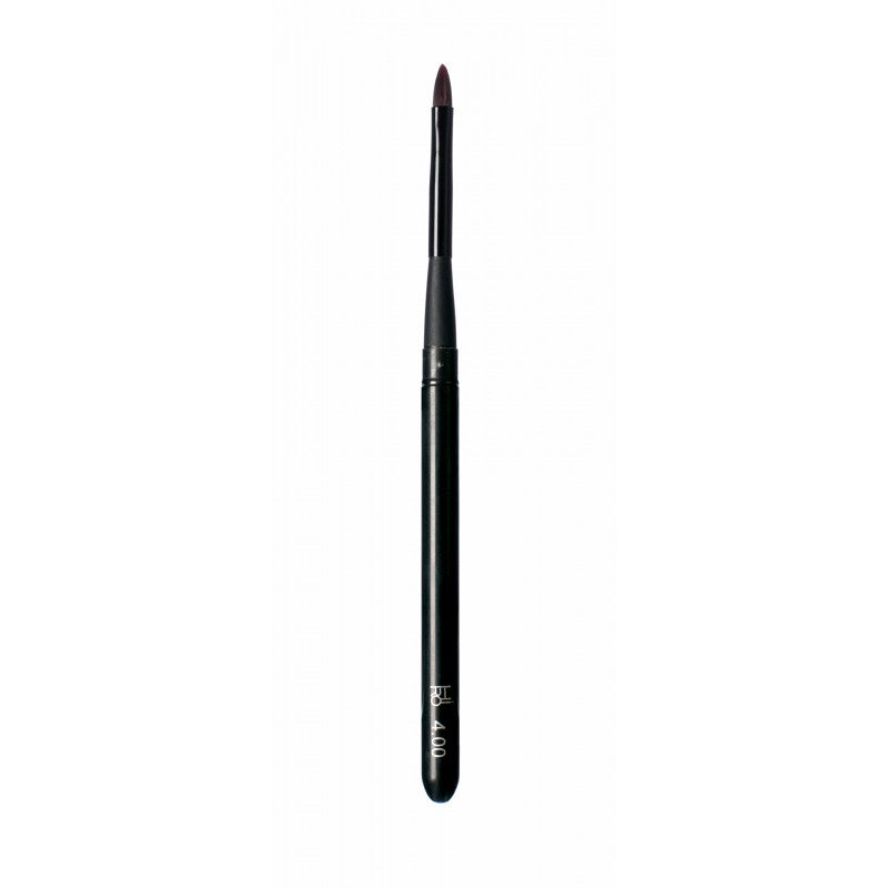 Travel Lip Brush #4.00 – schwarzer Griff, feine Spitze, weißer Hintergrund – Lippenmakeup