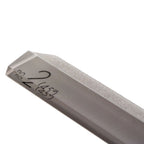 Nail File Square-off No.2 Nagelfeile – metallic gray file body, white background – nail care