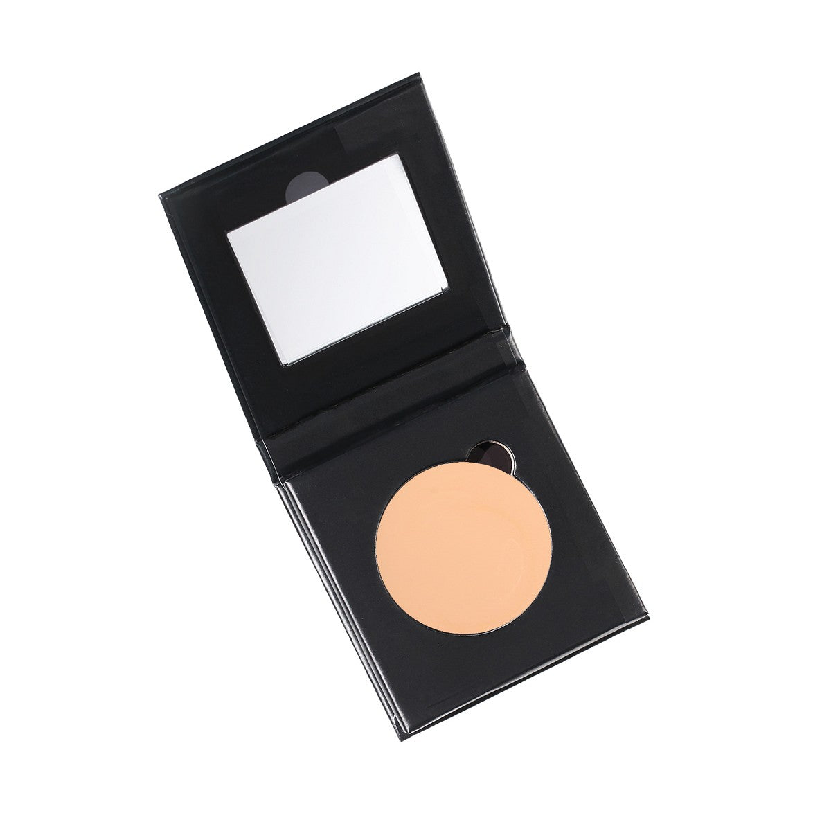 Out of Space Balm Corrector #003 Thora Refill – schwarze Kompaktverpackung mit Spiegel, beige Balsam, weißer Hintergrund – Concealer
