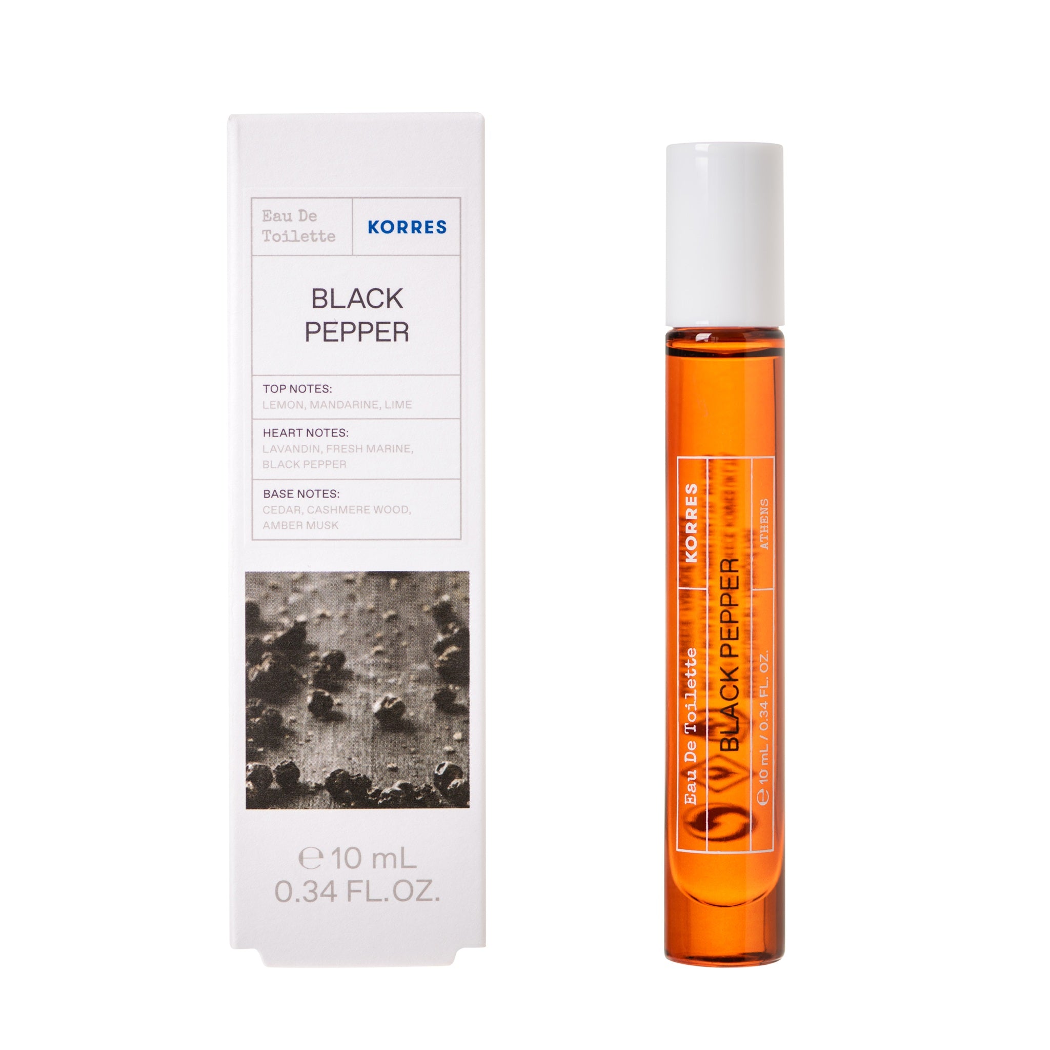 Parfum mit Umkarton auf weiße Hintergrund