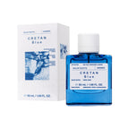 Eau de Toilette, meeresblaue Flasche, Blau-weisser Umkarton