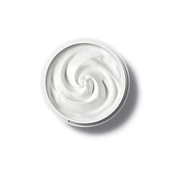 Botanical Body Cream Calantha – weißer Tiegel mit cremiger Textur, weißer Hintergrund – Körperpflege