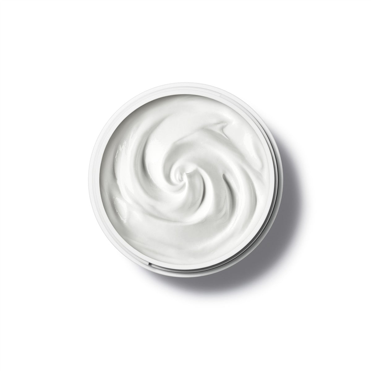 Botanical Body Cream Calantha – weißer Tiegel mit cremiger Textur, weißer Hintergrund – Körperpflege