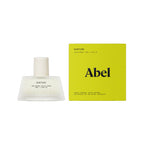 Abel Nurture Eau de Parfum – 50ml bottle with white cap, yellow box, white background – perfume