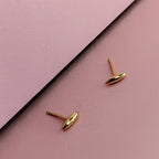 Cambodia Rice Grain Earrings Gold