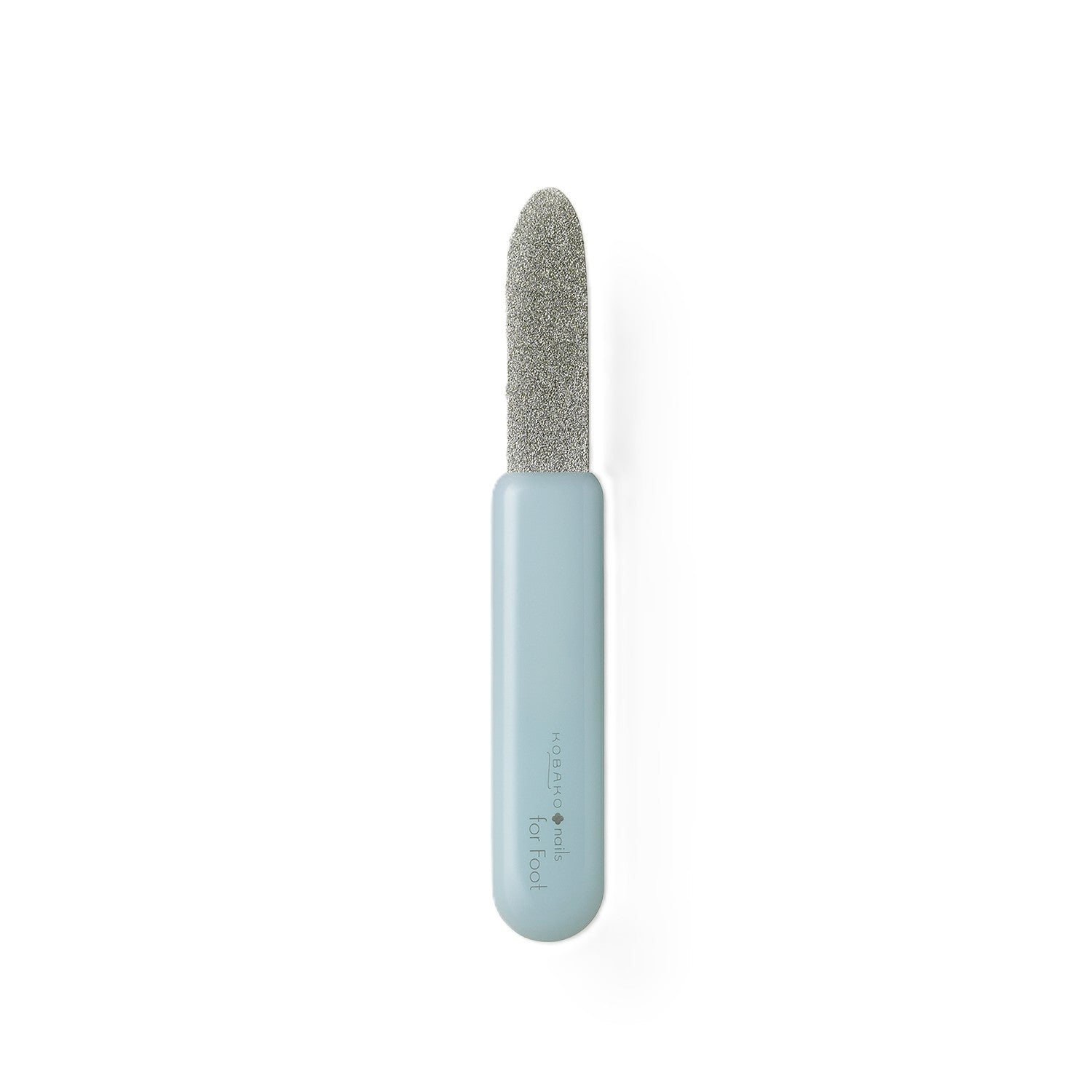 KOBAYO Short Nail File – light blue handle, gray filing surface, white background – nail care