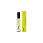 Abel Pink Iris Eau de Parfum – clear glass bottle 6ml, black spray nozzle, yellow box, white background – perfume