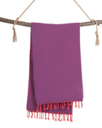 Hamamtuch Samos Fuchsia Blau