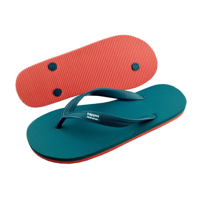 Flip Flops Naturkautschuk Nauru (petrol/rot) 1 Paar – 38-39