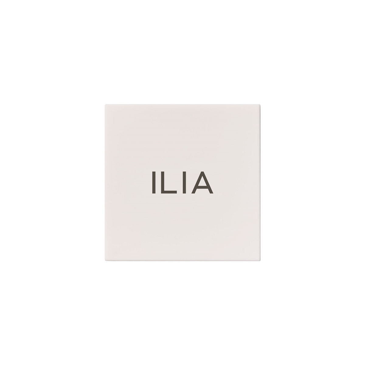 ILIA The Necessary Eyeshadow Palette – cremefarbene quadratische Verpackung, weißer Hintergrund – Augen-Make-up