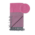 Hamamtuch Sahara Pink/Grau