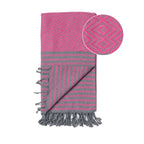 Hamamtuch Sahara Pink/Grau