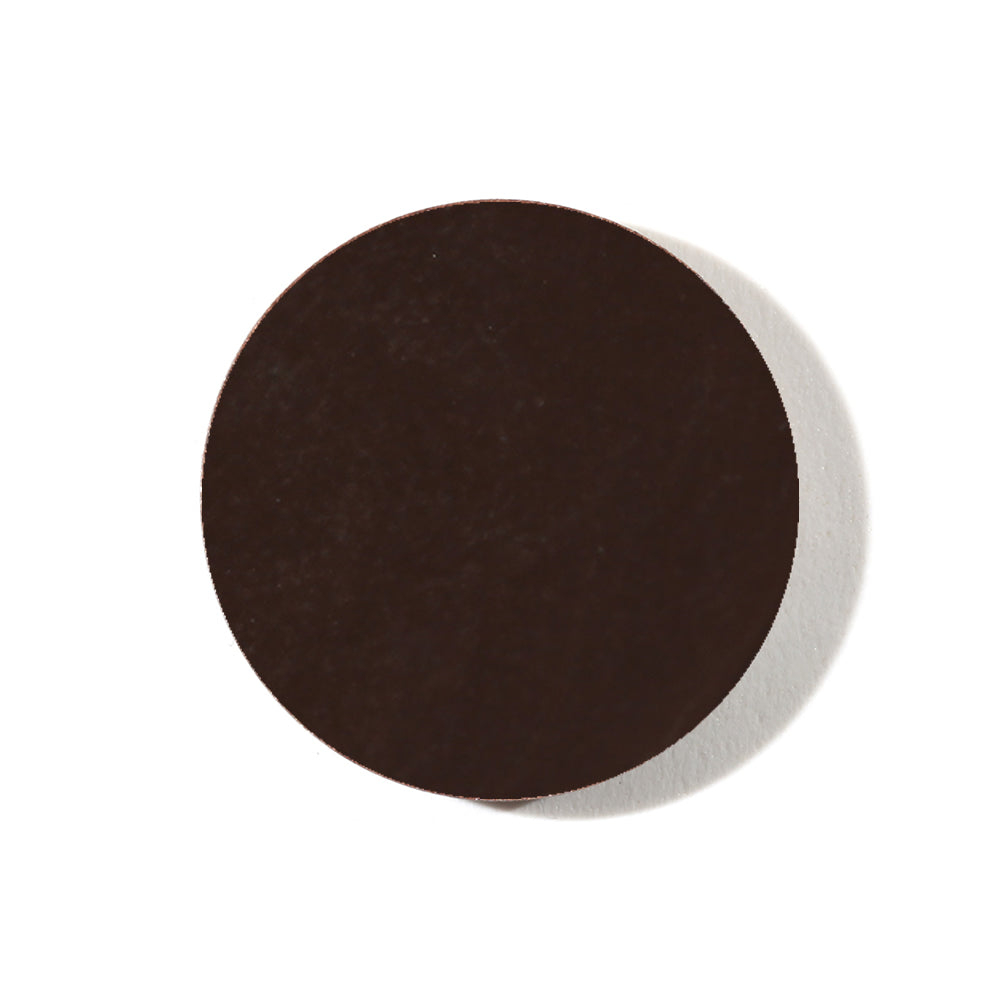 Wow Brow Augenbrauenpomade Dark Nachfüllung – dunkelbrauner runder Refill, weißer Hintergrund – Augenbrauenstyling
