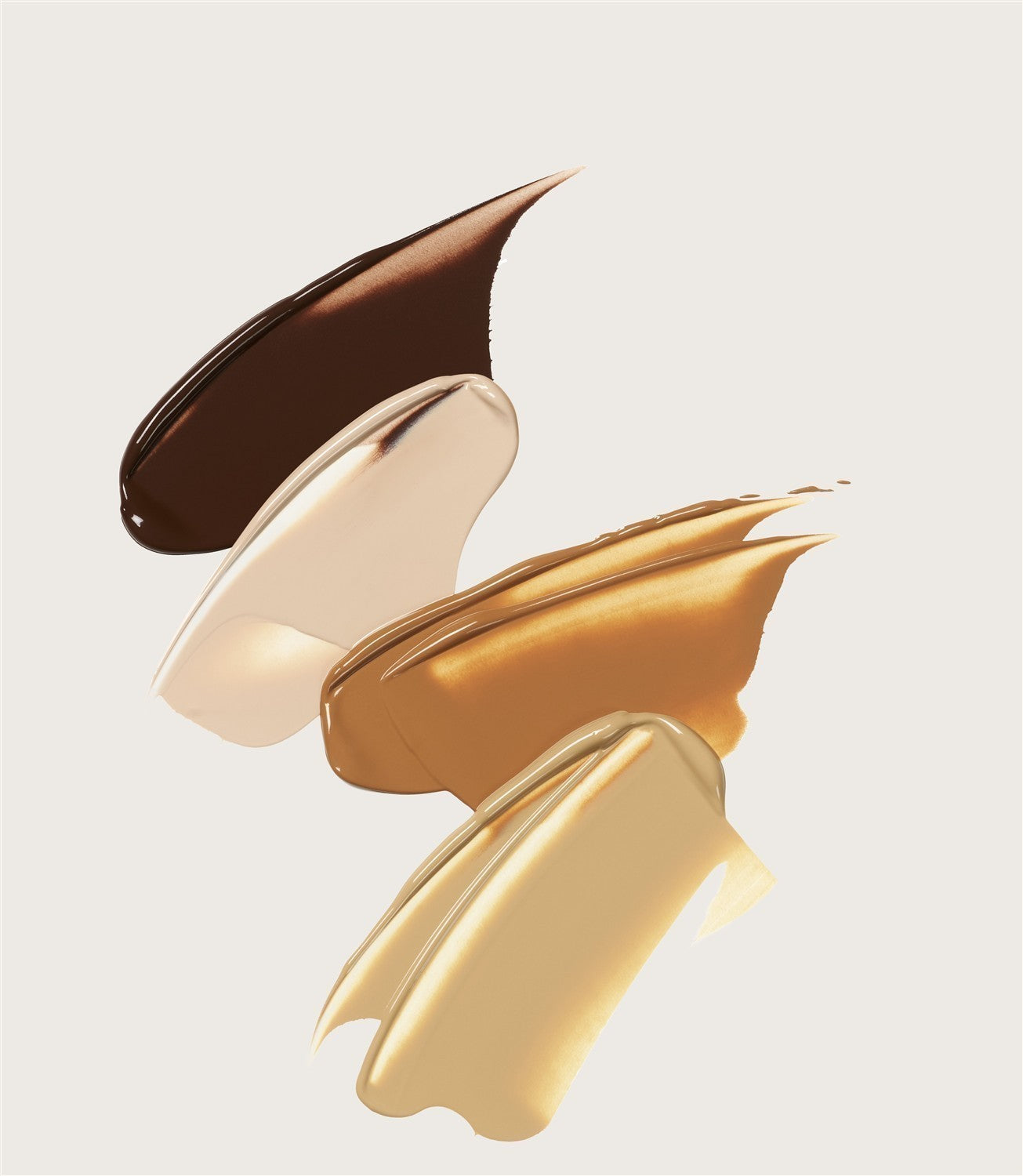 Skin Blur Serum Concealer – four shades on light background, liquid texture – concealer