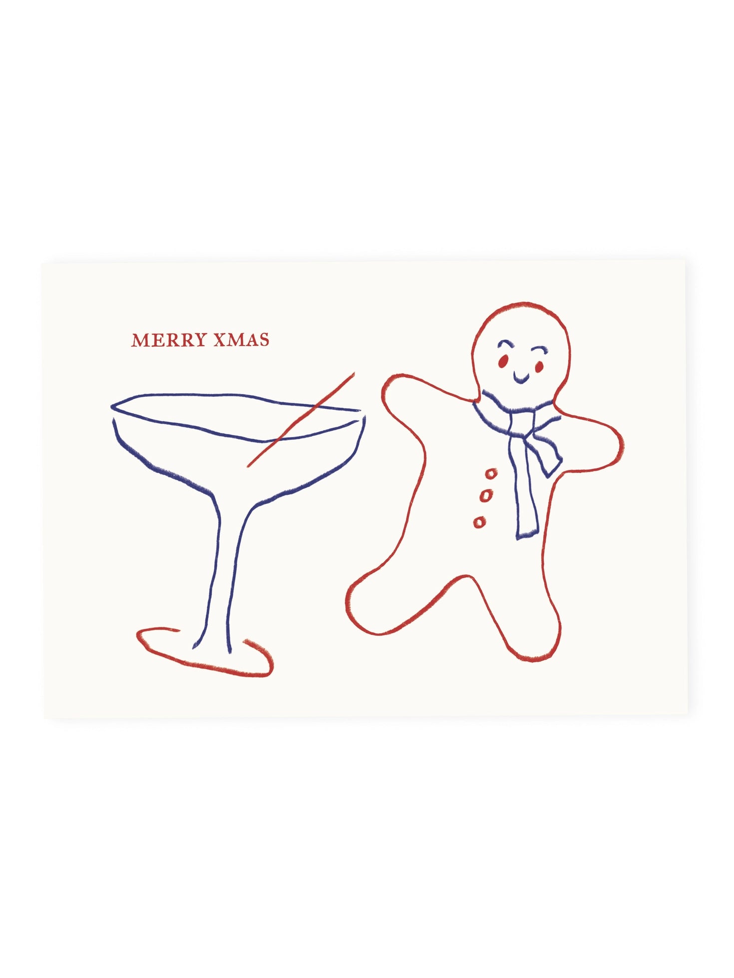 Postkarte Merry Xmas