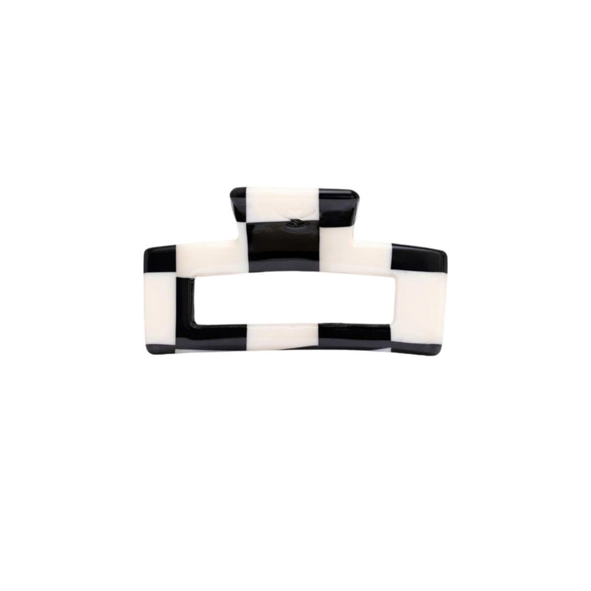 Petite Crush Chunks Haarclip in Schwarz-Weiß-Karomuster