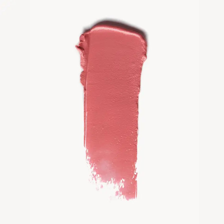 Cream Blush Blossoming – rosafarbener Cremeblick auf weißem Hintergrund – Wangenfarbe