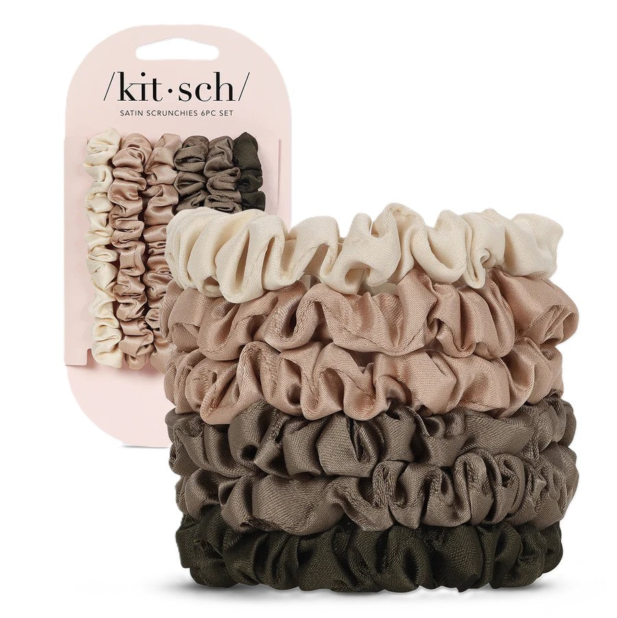 Petite Satin Scrunchies Eucalyptus