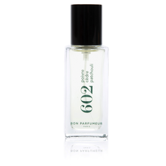 Bon Parfumeur 602 Pepper – klares Glasfläschchen mit schwarzem Sprühkopf, weißem Hintergrund – Parfüm