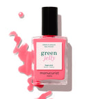 Manucurist All About Jellies nail polish in pink, bottle with a black cap, nail care