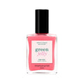 Manucurist Green Jelly Nagellack in Pink, Glasflasche mit schwarzem Verschluss auf weißem Grund, 15ml Nagellack