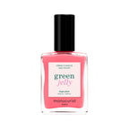 Manucurist Green Jelly Nagellack in Pink, Glasflasche mit schwarzem Verschluss auf weißem Grund, 15ml Nagellack