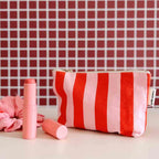 Sofia  Pouch Stripes Candy/tomato