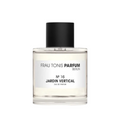 Frau Tonis Parfum N°16 Jardin Vertical – klares Glasflakon, schwarzer Deckel, weißer Hintergrund – Parfüm