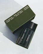No. 333 Övernatur Eau de Parfum – dark green spray bottle in olive box, white background – perfume