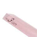 Nail File Oval No.3 Nagelfeile – pink glass nail file with black text, white background – nail care