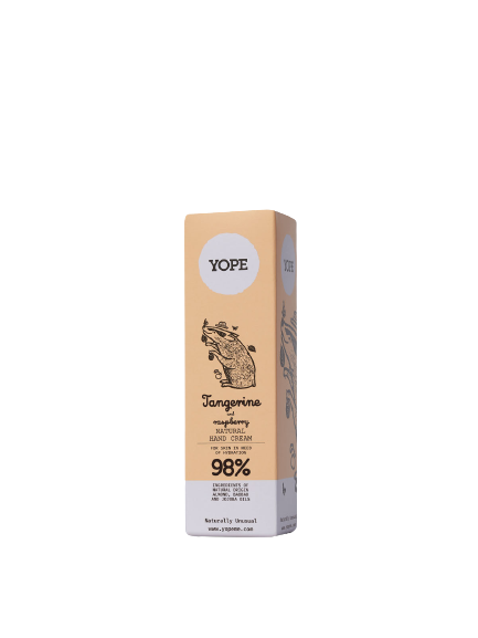 Natural Hand Cream Tangerine and Raspberry